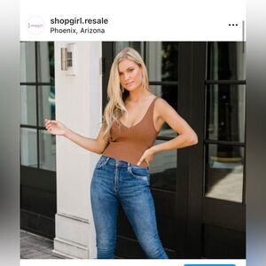 Line & Dot Lynn rib knit tank top Small Revolve Zara Astr the‎ label free people